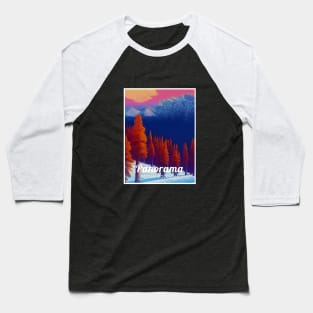 Panorama British Columbia Canada ski Baseball T-Shirt
